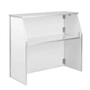 White Portable Folding Bar